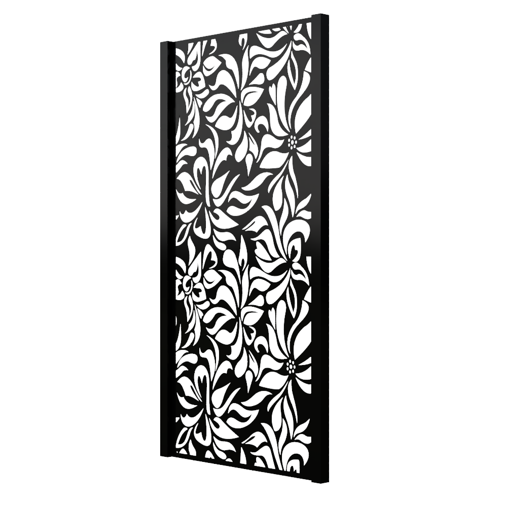 Decorative Metal Screen (Floral 3 Design) - Decra Designs